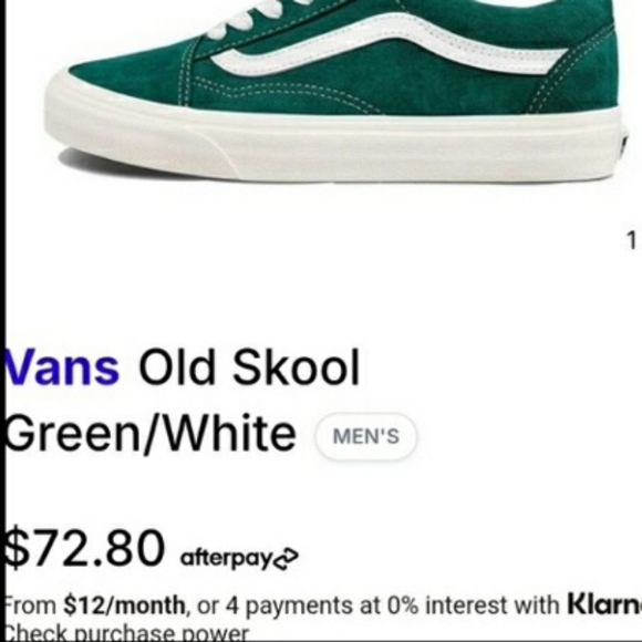 Vans HEIQ Water Resistant Dry Old Skool Tennis Shoe Sneaker Teal Green Women 7 - Picture 12 of 12